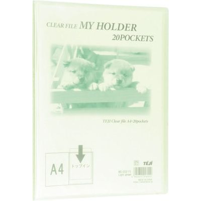 テージー マイホルダー20P MC202-15 A4S Lグリーン MC-202-15 1冊（直送品）