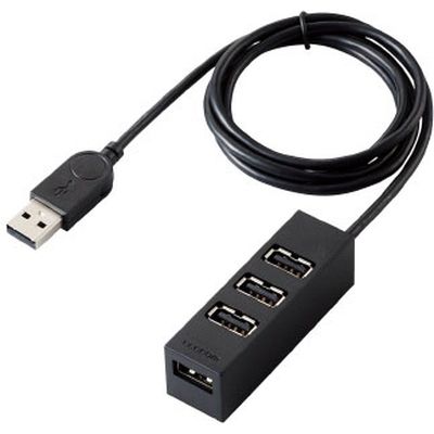 エレコム USBハブ ブラック U2H-TZ427BXBK　1個（直送品）