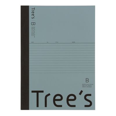 日本ノート Trees B5 B罫 30枚 ブルーグレー UTR3BGR 1冊（直送品）