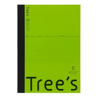 日本ノート Trees B5B罫30枚ライトグリーン UTR3BLG 1冊（直送品）