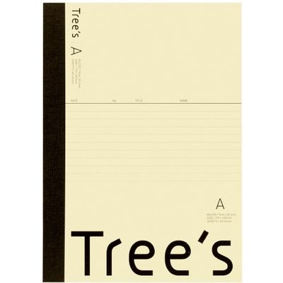 日本ノート Trees B5 A罫 50枚 クリーム UTR5AC 1冊（直送品）