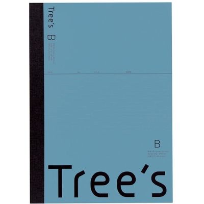 日本ノート Trees　Ａ４　Ｂ罫　４０枚　ブルーグレー UTRBA4GR 1冊（直送品）