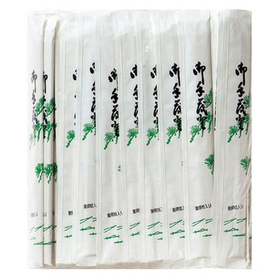 シンワ 松柄元禄ツマ付完封割箸 100膳　1パック（直送品）