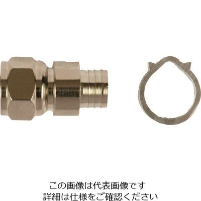 日本アンテナ F型接栓 S7CFB用ピン付 C15型 FP-7FB-15(K) 1個 167-5798（直送品）