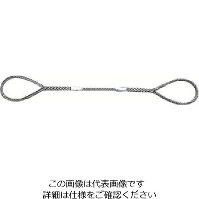 日興製綱 NIKKO Wスリング(裸) 全長4.0m スリング径12mm W12-4H 1セット(5個) 815-7425（直送品）