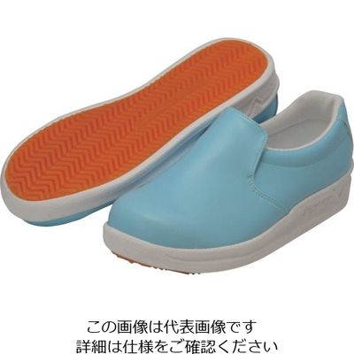 日進ゴム 日進 耐滑厨房シューズ ブルー 25.0cm V5000BL-25.0 1足 134-1662（直送品）