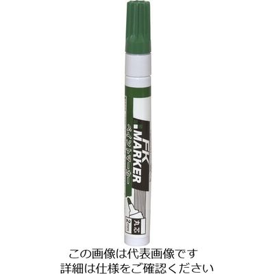 不易糊工業 フエキ KFKペイントマーカー 丸芯 2mm 緑 KFK-13 1セット(10本) 162-3097（直送品）