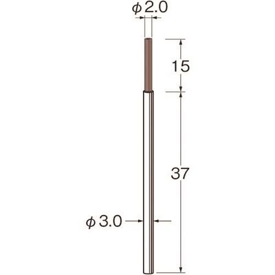 日本精密機械工作 リューター マイクロセラミックファイバーブラシ(エンド型) B9012 1袋(1本) 128-3392（直送品）