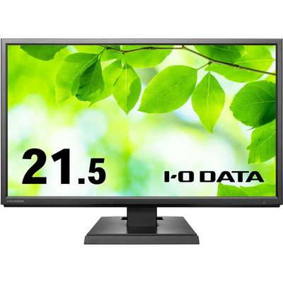 「5年保証」広視野角ADSパネル採用 DisplayPort搭載21.5型ワイド液晶ディスプレイ ブラック LCD-DF221EDB-A（直送品）