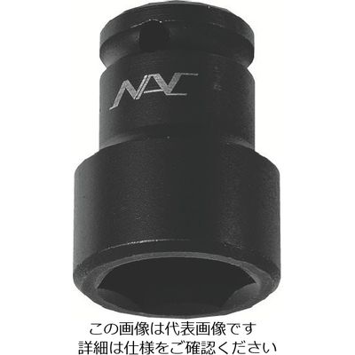 長堀工業 ナック ソケット ショートタイプ 6PT 差込角9.52x対辺19mm 319 1個 853-0897（直送品）