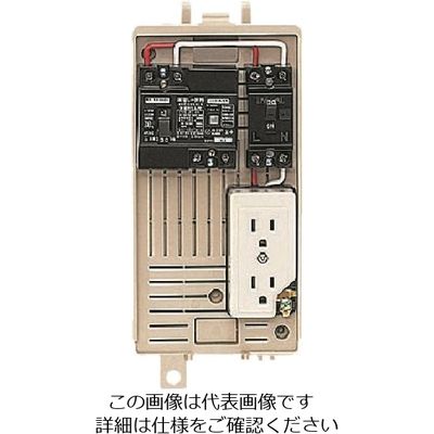 未来工業 未来 屋外電力用仮設ボックス (漏電しゃ断器・分岐ブレーカ・コンセント内蔵) 1L-1CT 1個 139-7060（直送品）