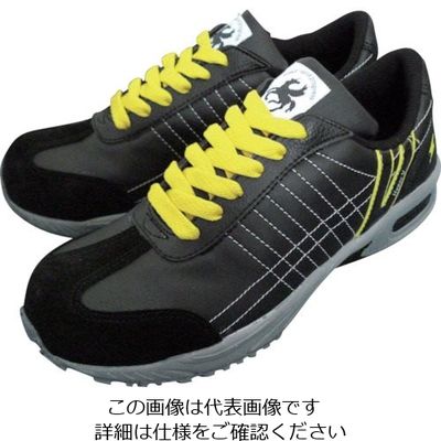 日進ゴム 日進 静電耐滑樹脂先芯入りスニーカー 黒 29.0cm V211BK-29.0 1足 134-1297（直送品）