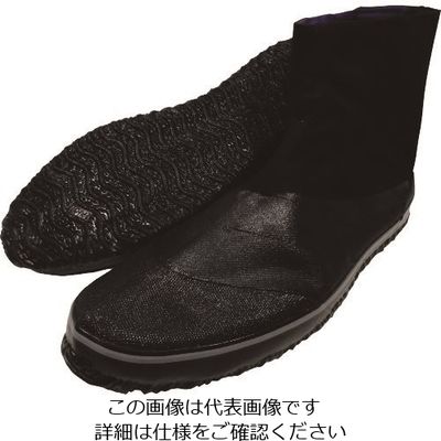 日進ゴム 日進 はたけ足袋 #708 黒 L 708BK-L 1足 161-5801（直送品）