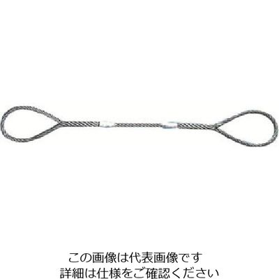 日興製綱 NIKKO Wスリング(裸) 全長6.0m スリング径18mm W18-6H 1セット(5本) 815-7447（直送品）