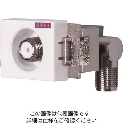 日本アンテナ 小型テレビ端子 4K8K対応 電源挿入型 入力ーTV間電通 MKE7P 1個 167-1125（直送品）