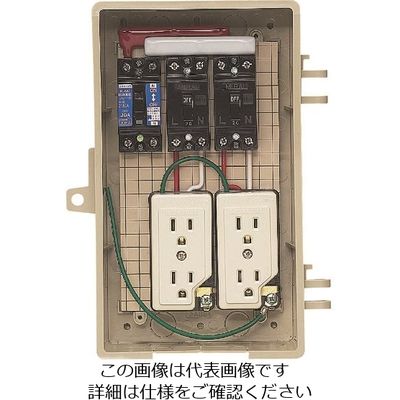 未来工業 未来 屋外電力用仮設ボックス C2A-2CT 1個 204-9324（直送品）