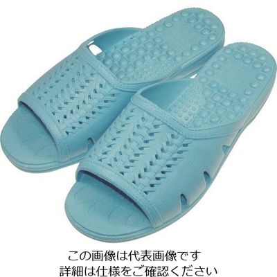 ニッポンスリッパ 成型サンダル ブルー L 400874 1セット(20足) 868-7657（直送品）