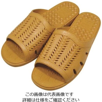 ニッポンスリッパ 成型サンダル紳士 ライトブラウン M 400875 1セット(20足) 868-7650（直送品）