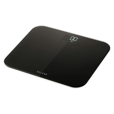 エレコム 体重計 デジタル コンパクト 乗るだけ自動電源ON 強化ガラス天板 ブラック ES03BK 1個（直送品）