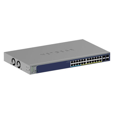 NETGEAR  ギガ２４ポート　ＳＦＰ＋ｘ４　アップリンク　ＰｏＥ＋＋対応スマートクラウドスイッチ GS728TXUP-300JPS（直送品）