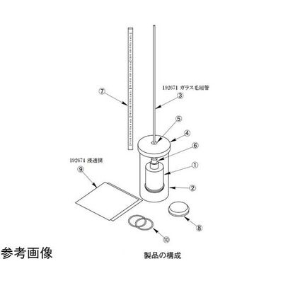 島津理化 浸透圧実験OPー50用浸透膜 3枚組 192674 1組(3枚) 67-7096-26（直送品）
