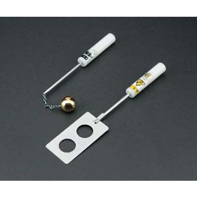 島津理化 金属球膨張試験器MQー30A用金属球 (鎖付き) 191202 1個 68-1806-75（直送品）