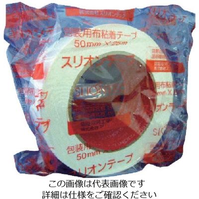 マクセル スリオン カラー布粘着テープ50mm ホワイト 336200-WH-00-50X25 1セット(30巻) 136-6327（直送品）