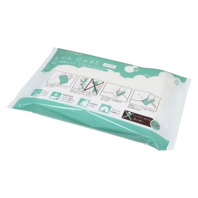 松吉医科器械 マツヨシ アワケア(泡立つ清拭シート) MY-CR0010 1袋(15枚入x10個)（直送品）