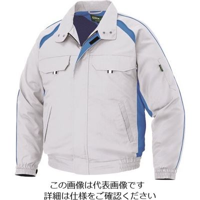 アイトス 長袖ブルゾン(空調服TM)(男女兼用) シルバーグレー 5L 1799-003-5L 1着 143-6615（直送品）