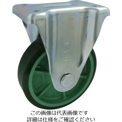 ヨドノ 樹脂製ウレタンゴム車輪(ベアリング無)固定車付 PNUAK150 1個 131-5577（直送品）