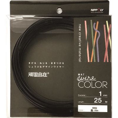 日本化線 DAIDОHANT 頑固自在 墨 (スミ) 1.0×25M 22381082 1パック(1巻) 225-9131（直送品）