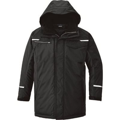 アイトス 制電防寒コート ブラック AZ9365-010-3L 1着 226-1548（直送品）