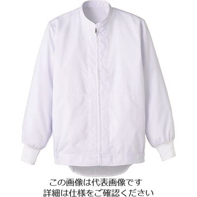 サーヴォ サンペックス 長袖ジャンバー ホワイト DC-513-LL 1着 204-5035（直送品）