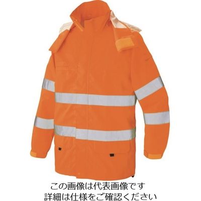 アイトス 高視認性レインジャケット ハイパーオレンジ 6L 562405-093-6L 1着 143-4504（直送品）