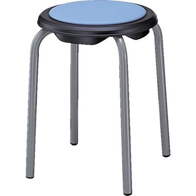 ナイキ NAIKI 丸イス W442×D442×H460 E250-LBL 1個(1脚) 868-4835（直送品）