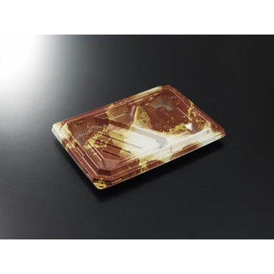 中央化学 弁当容器 CT宝台膳 23-16L 伊織BR 身 00772377 1ケース(600個(50個×12))（直送品）