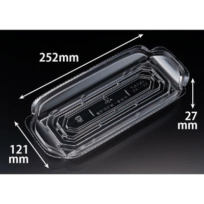 リスパック 刺身容器 バイオ 華ノ枠 25-12B クリア FHNW501 1ケース(800個(50個×16))（直送品）