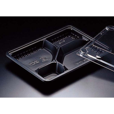 リスパック 弁当容器 バイオデリカ HK 10-32B 黒 RHHA647 1ケース(800個(100個×8))（直送品）