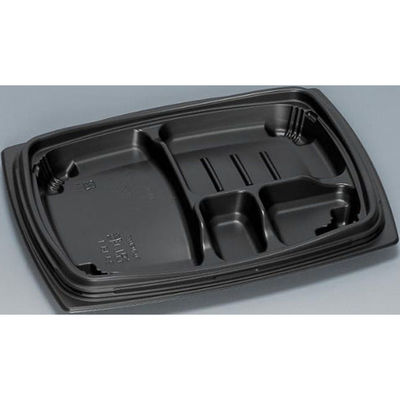 福助工業 弁当容器 祝い膳24-18-1H 黒 00267564 1ケース(800個(50個×16))（直送品）