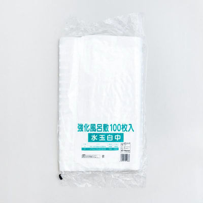福助工業 ポリ風呂敷 強化風呂敷 水玉白 中 00417243 1ケース(1000個(100個×10))（直送品）