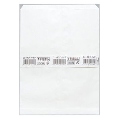 福助工業 惣菜向け平袋 ニューホワイトパック 1号 紐なし 00449355 1ケース(4000個(500個×8))（直送品）
