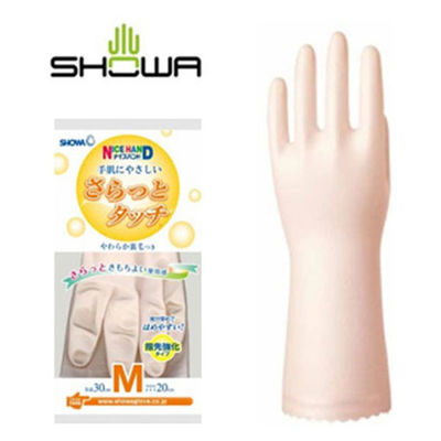 ショーワグローブ ゴム手袋 ナイスハンドさらっとタッチ S・パールピンク 00524246 1ケース(120個(1個×120))（直送品）