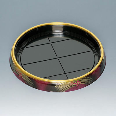 福助工業 寿司桶 新丸桶30H うるし 00586181 1ケース(120個(10個×12))（直送品）