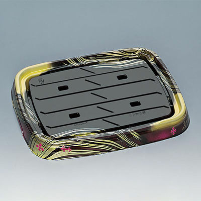 福助工業 寿司桶 舞台桶40H うるし 00596482 1ケース(80個(10個×8))（直送品）