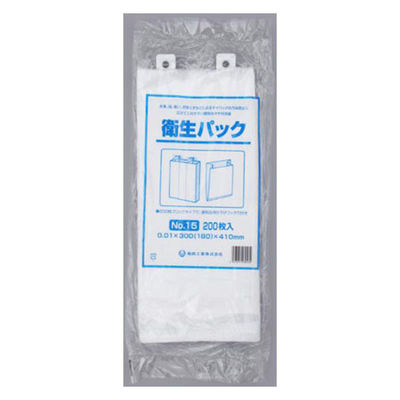福助工業 ハイデンポリ袋 衛生パック No.15 00662150 1ケース(4000個(200個×20))（直送品）