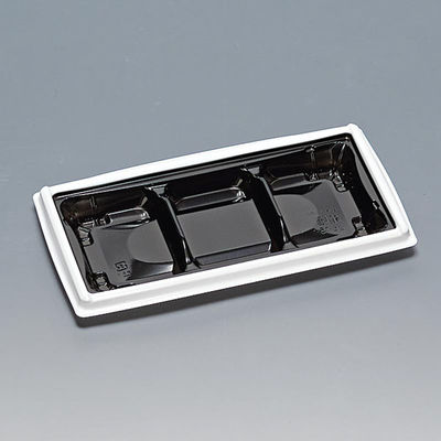 福助工業 弁当容器 箱膳25-13-1H 白内黒 00669206 1ケース(900個(50個×18))（直送品）