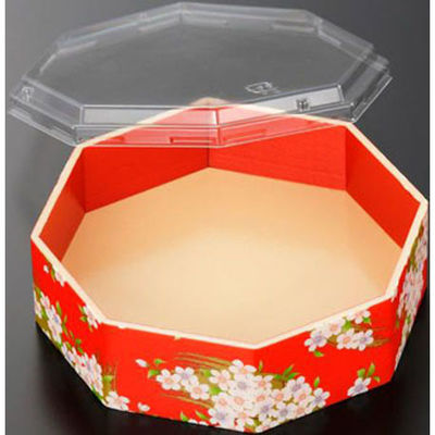 中央化学 折箱 さが野八角 5.1寸 宝扇華-赤(ボ) 00690207 1ケース(300個(15個×20))（直送品）