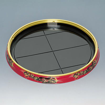 福助工業 寿司桶 新丸桶50H 橋華朱 00704479 1ケース(60個(10個×6))（直送品）