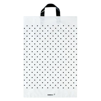 福助工業 ポリ手提袋 カルチャーバッグ 水玉(グレー) 大 00707349 1ケース(300個(20個×15))（直送品）