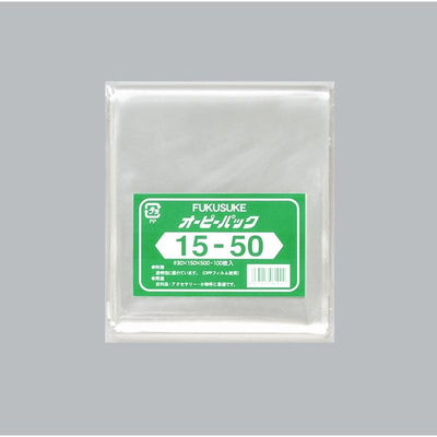 福助工業 テープ無 OPP袋 オーピーパックC No.15-50 100枚入 00756197 1ケース(30個(1個×30))（直送品）